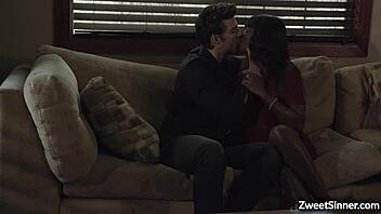 hey check out hot ebony babe ana foxxx riding that huge white cock like crazy