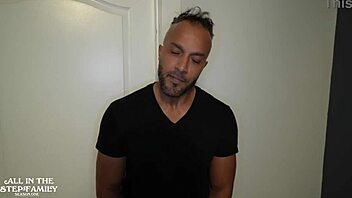 Stepbrothers team up to double penetrate the hot Canadian blonde slut in a wild homemade group session