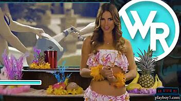 Playboy Babes In Hot Bikinis Washing A Mercedes AMG GT