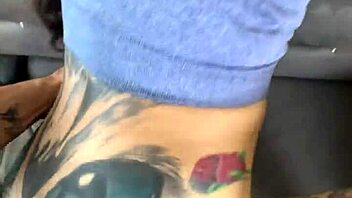 I FUCK my hairy neighbor during her workout with blowjob and small tits action.