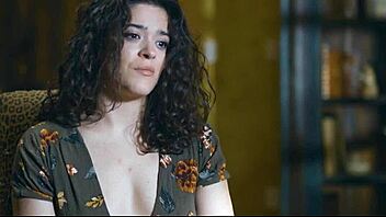 the nurse teases the patient in jeans before deepthroat blowjob and choking sex on the hospital bed