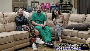 dr tampa checks tampa university entrance physical on daisy bean with gloves and heels 😏👩‍⚕️