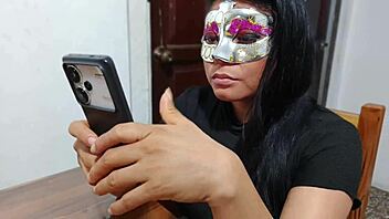 Imagine getting intimate with a curvy Mexican wife in her first kinky homemade session next door.