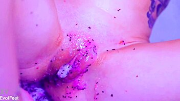 Uh, like bare toes crushin' juicy fruit, ya know, with all that wet and squirting mess everywhere?