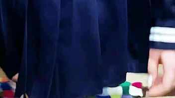 Ever wondered how a cute coed teen gets punished in garage doggystyle with skirt up?