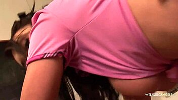 hey that lush young 18+ brunette got surprised with deep face fucking and doggystyle pounding