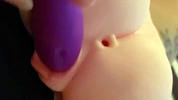 Petite Emy Angel Touches Her Pussy with Dildo in Sexy Solo Masturbation