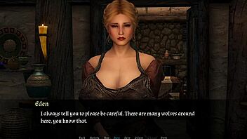 Blonde's big ass and tits in depraved eden play!