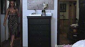 horny blonde teen haley reed seduces busty milf friend rachael cavalli with kisses and licks