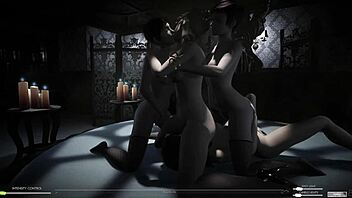 Blonde blowjob leads to shaved pussy fucking in group orgy! Angels awakening part 11 explodes!