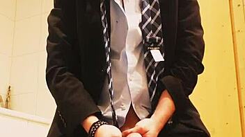 why am i masturbating in this business suit?