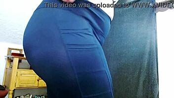 Oh man, Dawn is showing off that fine fat ass in tights with some orgasm denial huh