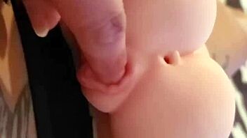 Petite Emy Angel Touches Her Pussy with Dildo in Sexy Solo Masturbation