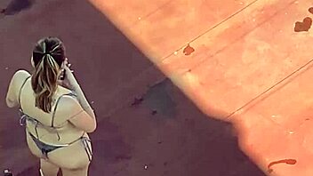 Feeling nostalgic watching Argentinian neighbors sunbathing in bikinis on the terrace part four