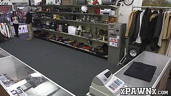 broker tempts cutie with cash, she services his rock solid cock in office reality