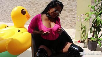 Bbc Dildo Stretches Maxines Asian Pussy Hole With Squirting Action