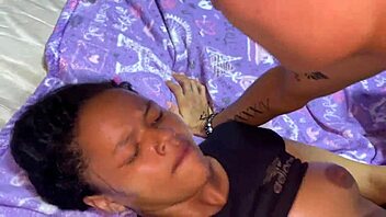 Why is this Colombian brunette getting missionary doggystyle hardcore from her interracial lover?