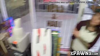 broker tempts cutie with cash, she services his rock solid cock in office reality