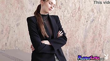 hey stacy cruz, why not strip off that business outfit and show us those big natural tits?