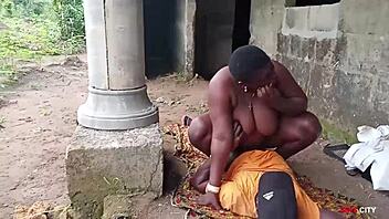 She loves that big ebony cock pounding her hard in intense doggystyle fucking action