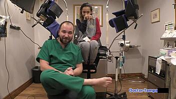 Dr Tampa Explores The Doctor's Olympic Failure with Kalani Luana in Latex Gloves Fetish