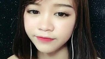 korean asian beauty shows off sexy moves on uplive webcam livestream