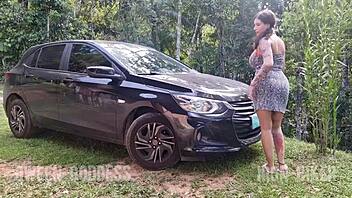 she smokes in the forest while i fuck her hard, then she sucks and pisses