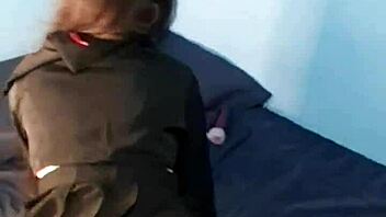 hey, letting my neighbor play with my tight ass while i'm dressed as a catgirl 😻🍑