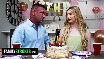 Virgin teen 18+ gets fingered and ridden cowgirl style on birthday with moaning orgasms