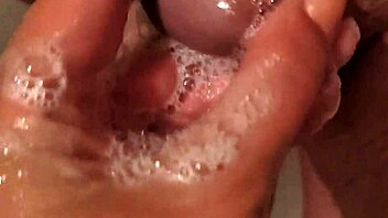 Oh Wow! Hot Guy In My Shower Gets Some Pleasure While His Wife Is Away!