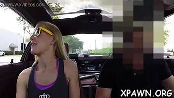 Hey, check out this exhibitionist amateur slut sucking cock in a wild game! 🍆💦