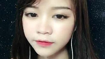 korean asian beauty shows off sexy moves on uplive webcam livestream