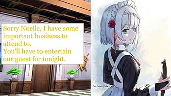 Genshin Impact Joi Solmaid Series Ep1 Features Noelle's Servant In Paizuri Foot Worship Footjob Gentle Femdom