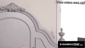 Hey, Check Out This Blonde Woman With Large Chest in a Scene Filled With Action Featuring Kit Mercer