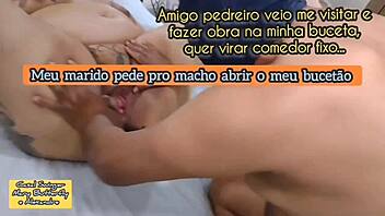 What if this Brazilian chubby wife gets her pussy licked and squirted on by the mason friend in a crazy homemade session?