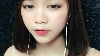 korean asian beauty shows off sexy moves on uplive webcam livestream