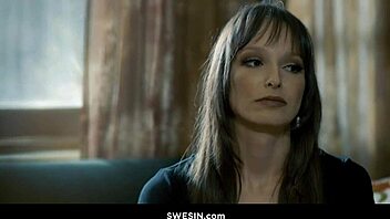 the nurse teases the patient in jeans before deepthroat blowjob and choking sex on the hospital bed