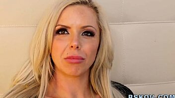 Oh wow, hot busty pornstar gets rimmed by monster cock!