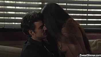 hey check out hot ebony babe ana foxxx riding that huge white cock like crazy