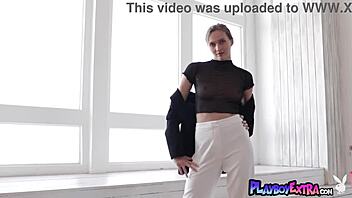 hey stacy cruz, why not strip off that business outfit and show us those big natural tits?