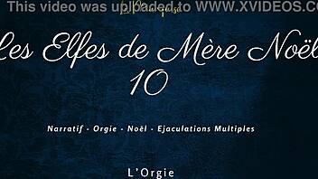 french dirty talk orgy with santa's elves group