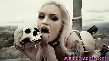 Hey, check out this alternative tattooed teen 18+ blonde in action