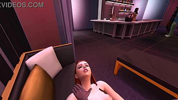 horny redhead teen dances wild then fucks black boss at club 🎉🍆