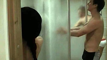 Skinny Brunette Delivers Steamy Blowjob at Wild Stag Party Orgy