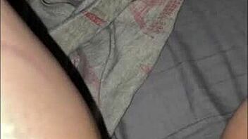 late night with her fingers deep in milf pussy