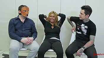 Bound Big Tits Slut Rimmed Rough In Bondage!