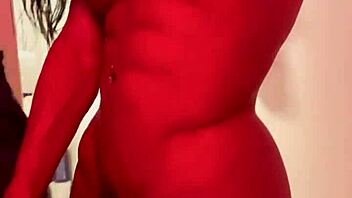 shemale bya lessa explodes cumshot bareback toy play