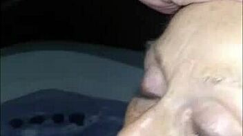 in the hot tub i fuck and swallow cum from candi annie pov