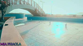 Petite Latina Milf Fucks for Cash in Wild Street Cowgirl Creampie