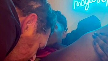 Ebony amateur screams as pussy gets licked and fucked hard!